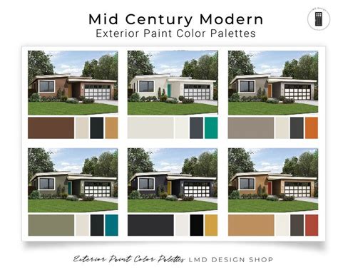 mid century modern exterior colors|mid century modern exterior paint colors.